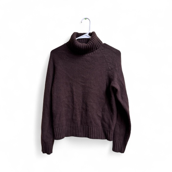 Lauren Ralph Lauren Women’s Wool Cashmere Blend Turtleneck Sweater Brown Size S - Picture 1 of 3